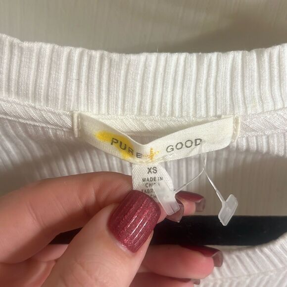 ✨Anthropologie Pure + Good Miranda White Sz XS Tee Shirt✨ - Picture 9 of 10